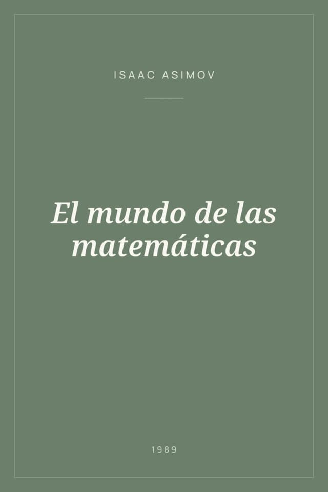 Portada de El mundo de las matemáticas