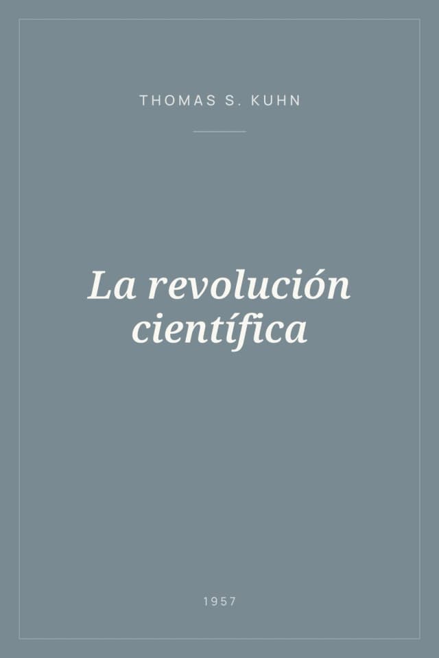 Portada de La revolución científica