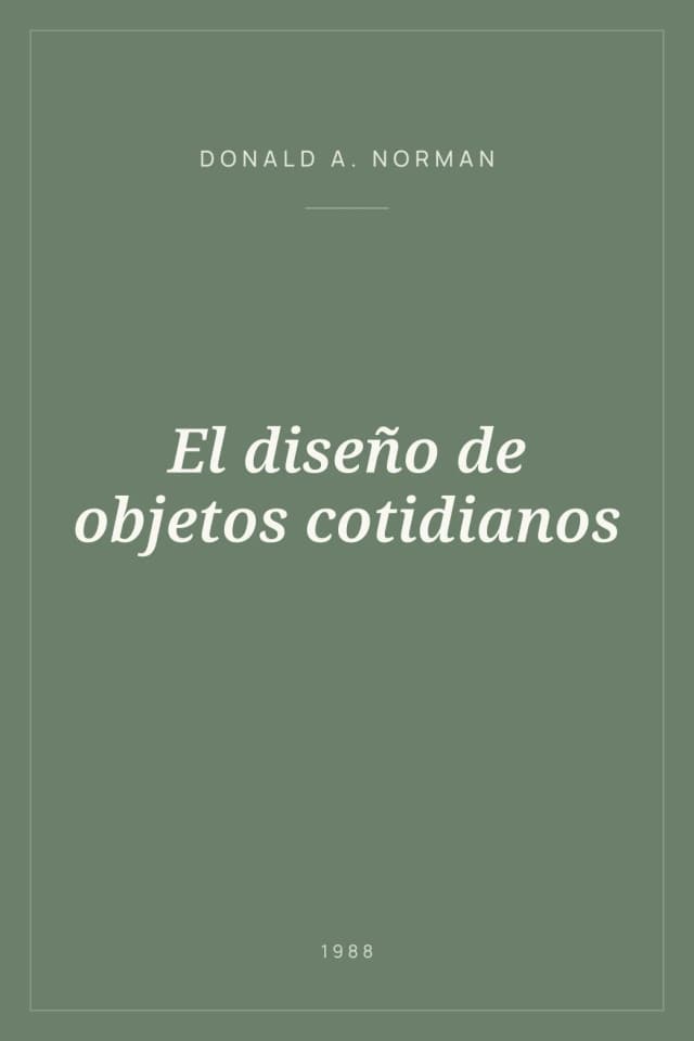 Portada de El diseño de objetos cotidianos