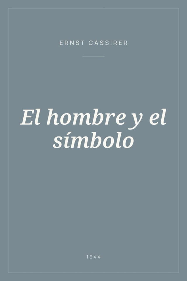 Portada de El hombre y el símbolo