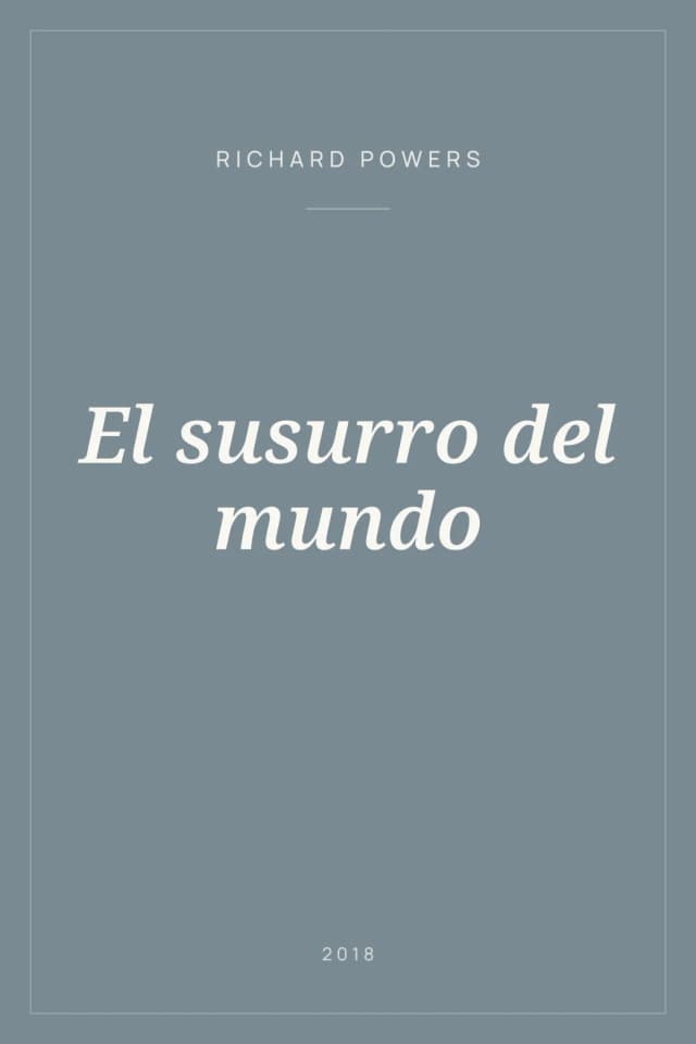 Portada de El susurro del mundo