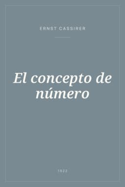 Portada de El concepto de número