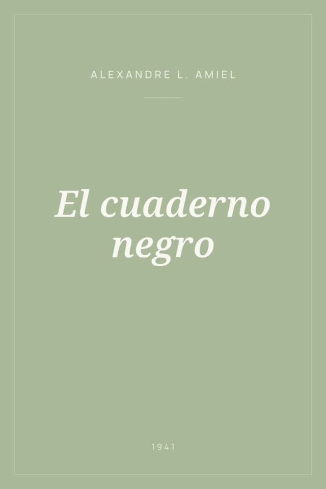 Portada de El cuaderno negro