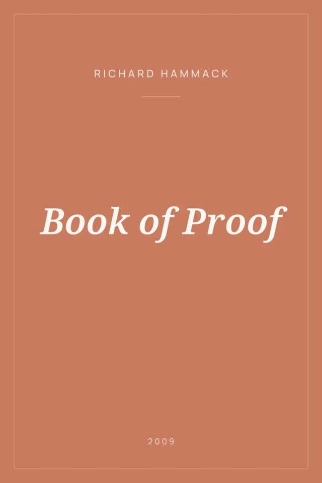 Portada de Book of Proof