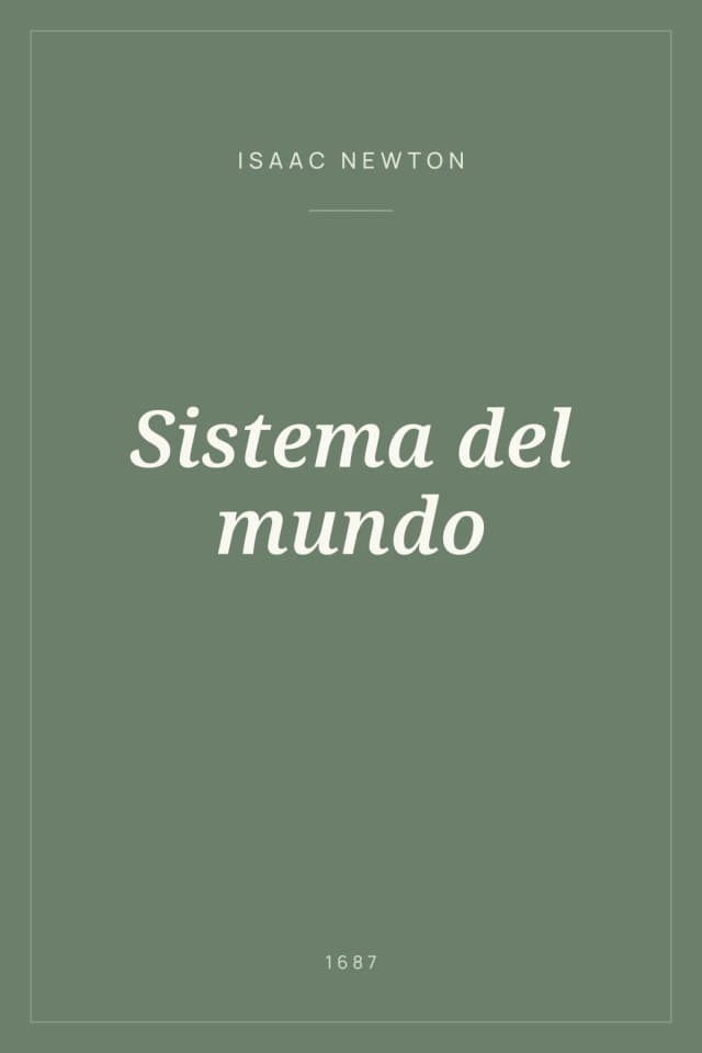 Portada de Sistema del mundo