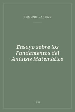Portada de Ensayo sobre los Fundamentos del Análisis Matemático