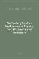 Portada de Methods of Modern Mathematical Physics, Vol. IV: Analysis of Operators