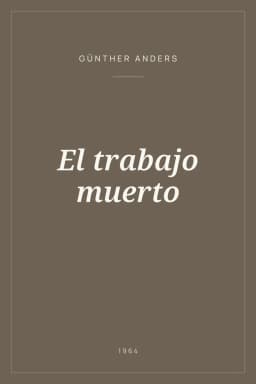 Portada de El trabajo muerto