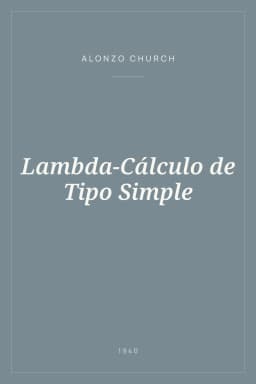 Portada de Lambda-Cálculo de Tipo Simple