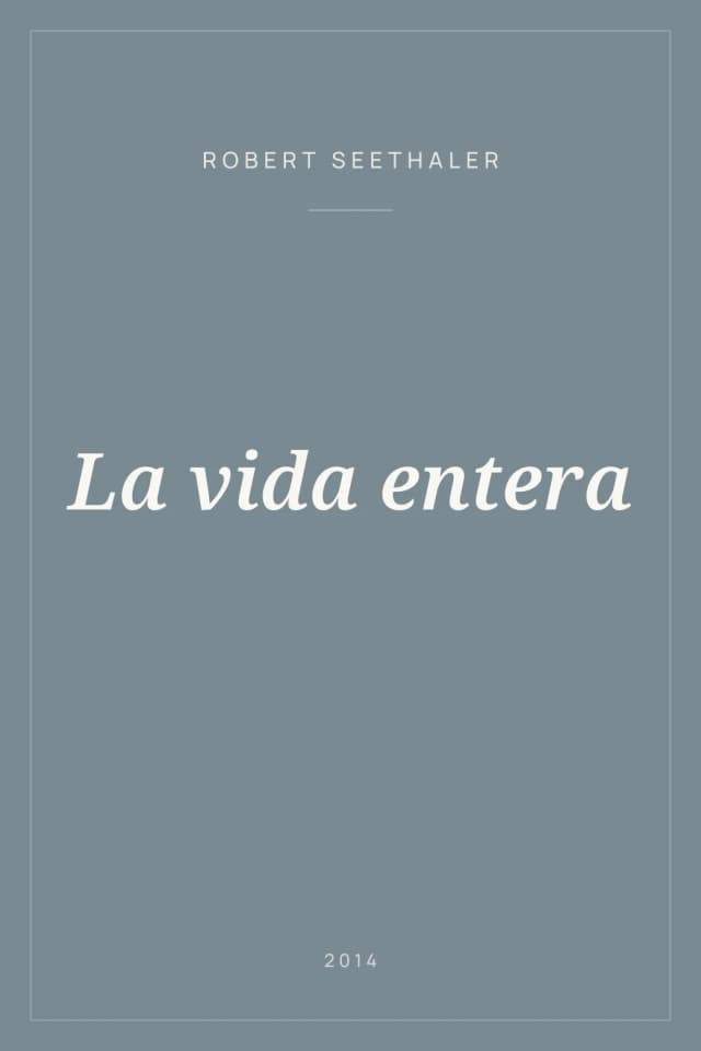 Portada de La vida entera