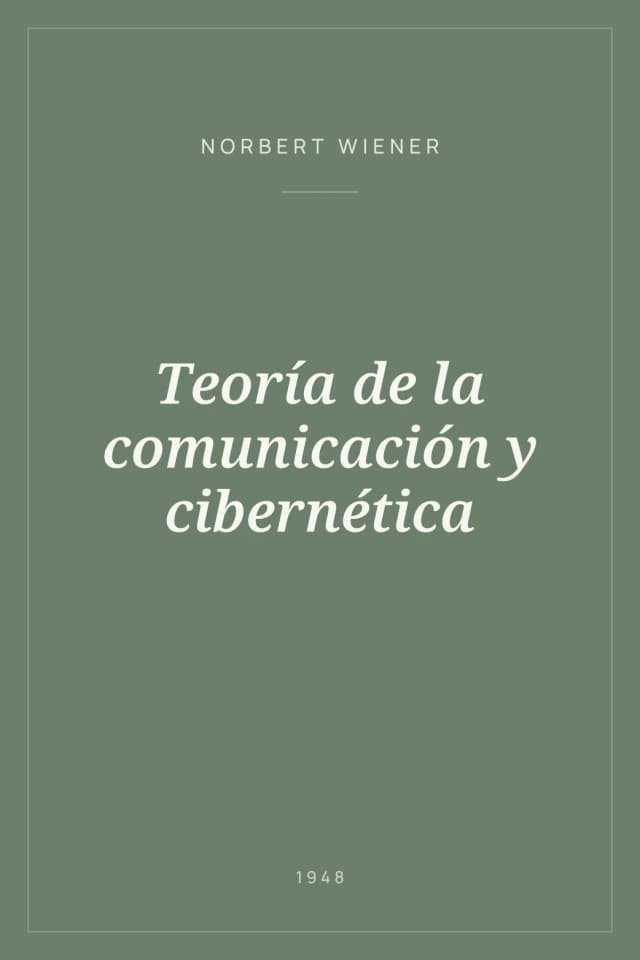 Portada de Teoría de la comunicación y cibernética