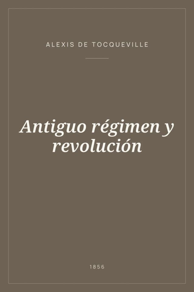 Portada de Antiguo régimen y revolución