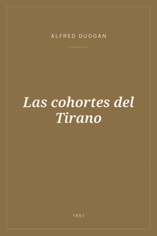 Portada de Las cohortes del Tirano