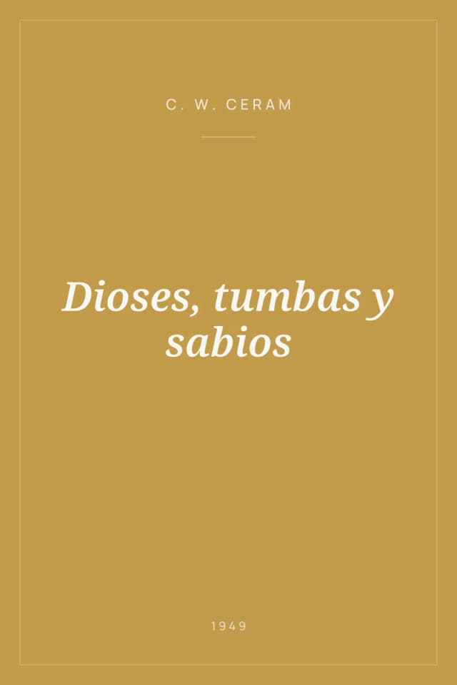 Portada de Dioses, tumbas y sabios