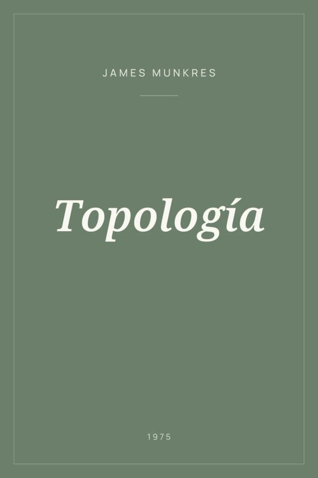 Portada de Topología