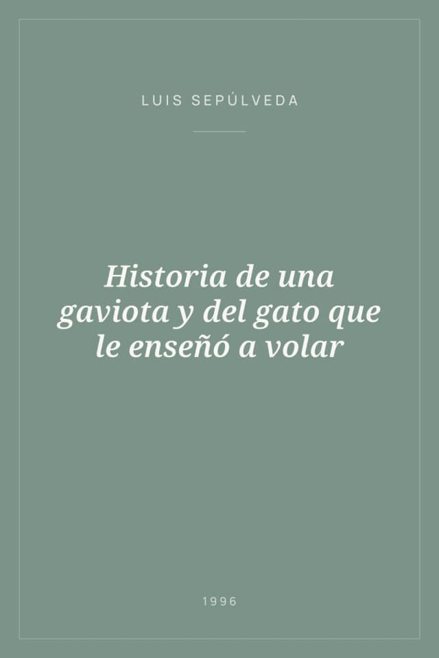 Portada de Historia de una gaviota y del gato que le enseñó a volar