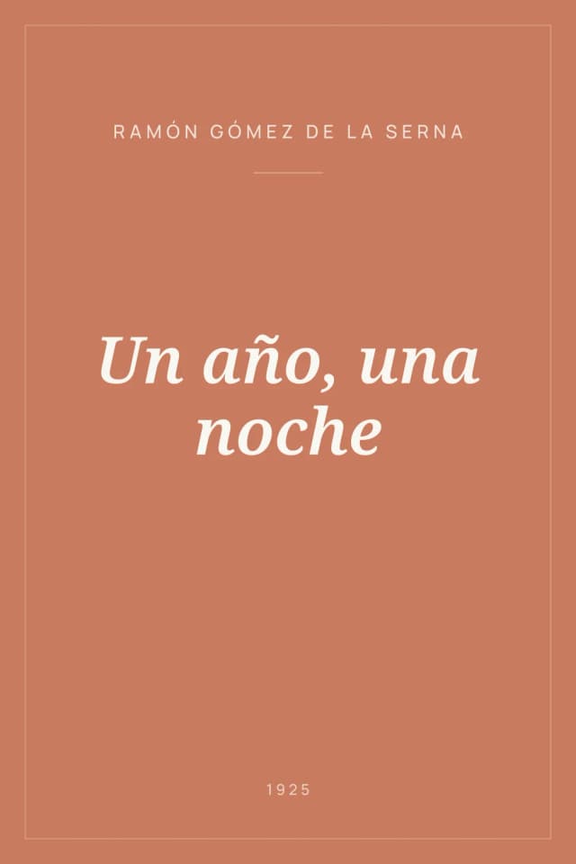 Portada de Un año, una noche