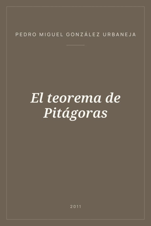 Portada de El teorema de Pitágoras