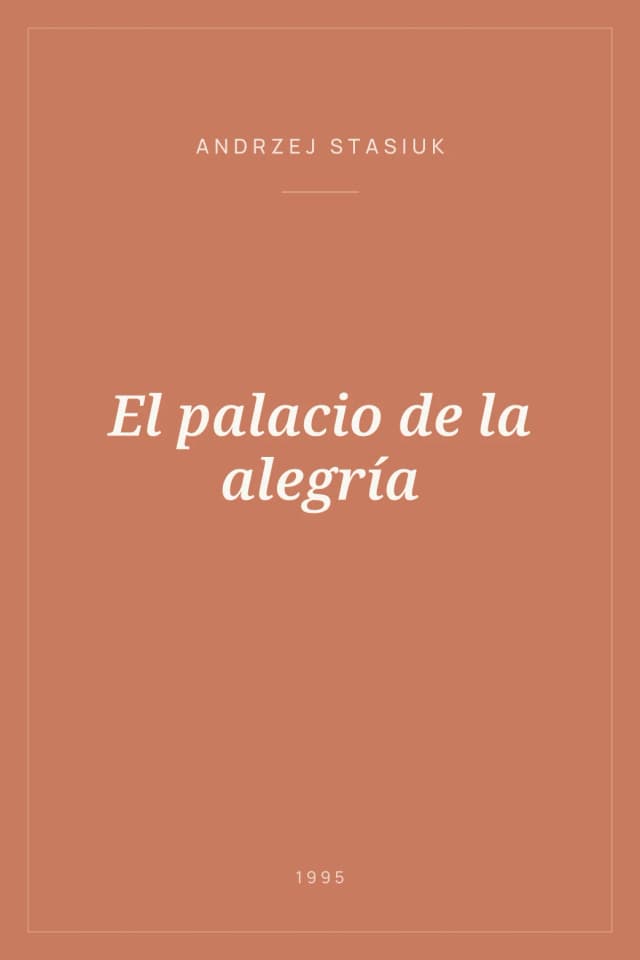 Portada de El palacio de la alegría