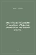 Portada de On Formally Undecidable Propositions of Principia Mathematica and Related Systems I
