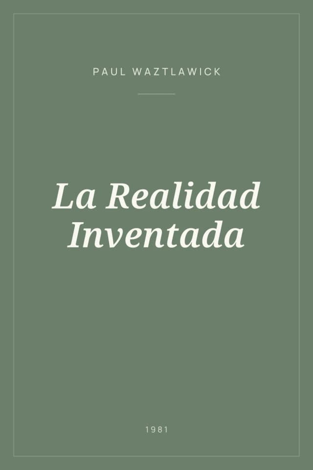 Portada de La Realidad Inventada