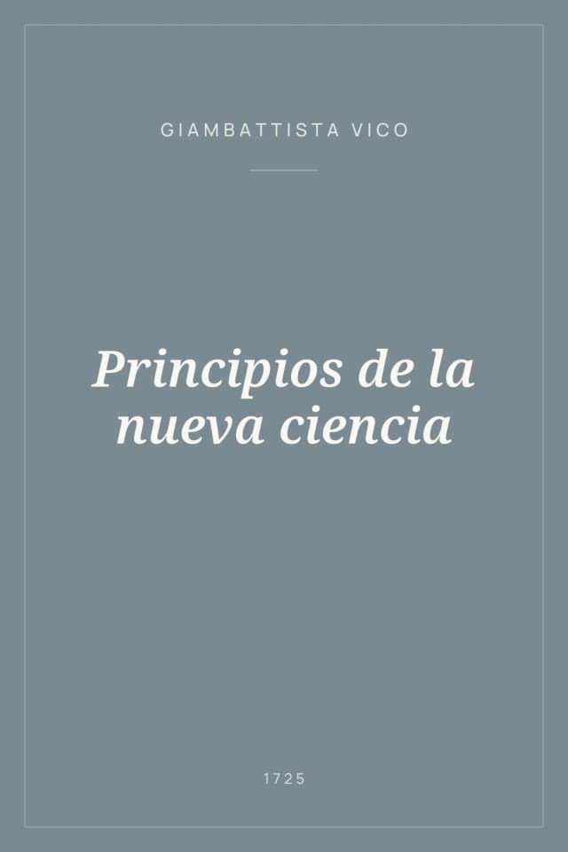Portada de Principios de la nueva ciencia