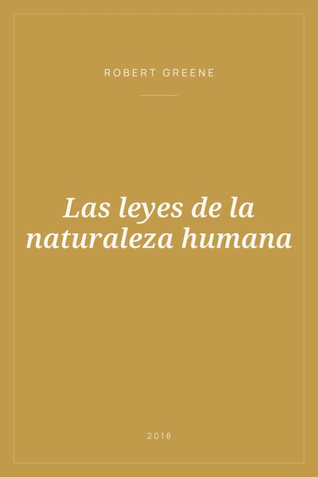 Portada de Las leyes de la naturaleza humana