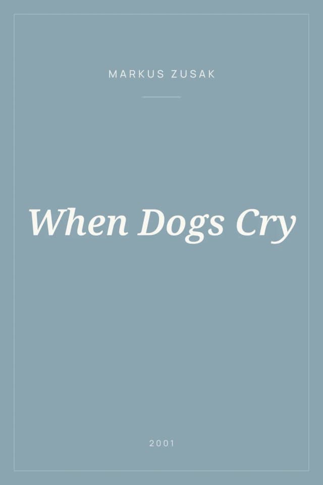 Portada de When Dogs Cry