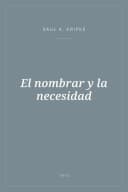 Portada de El nombrar y la necesidad