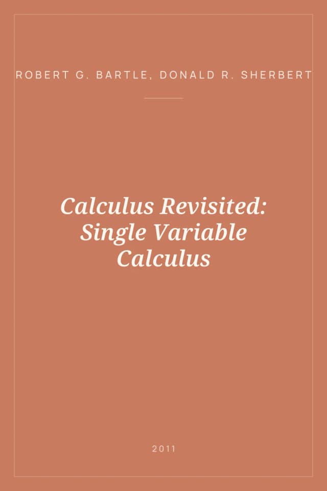 Portada de Calculus Revisited: Single Variable Calculus