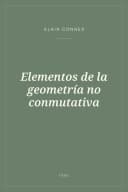 Portada de Elementos de la geometría no conmutativa