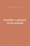 Portada de Enseñar a pensar en la escuela
