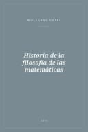 Portada de Historia de la filosofía de las matemáticas