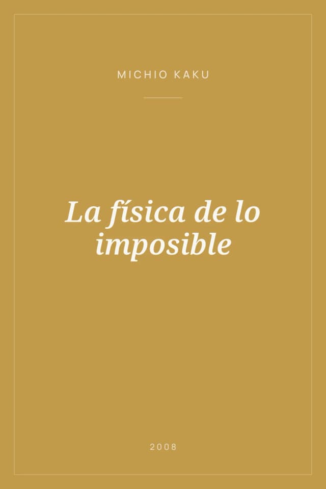 Portada de La física de lo imposible