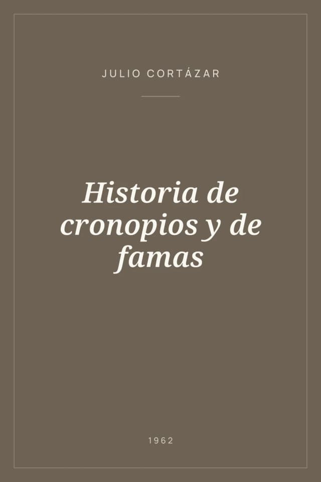 Portada de Historia de cronopios y de famas