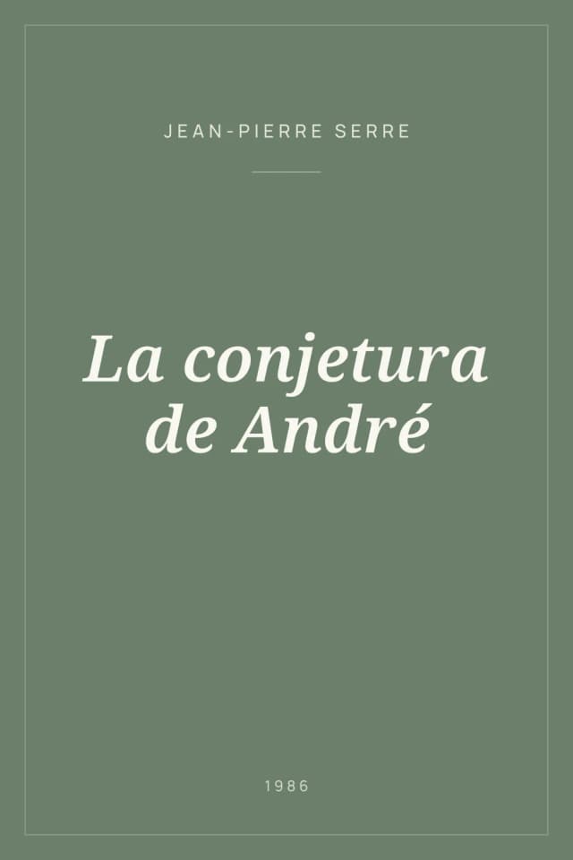 Portada de La conjetura de André