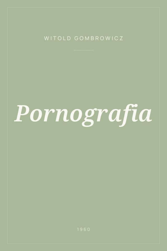 Portada de Pornografia