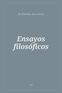 Portada de Ensayos filosóficos