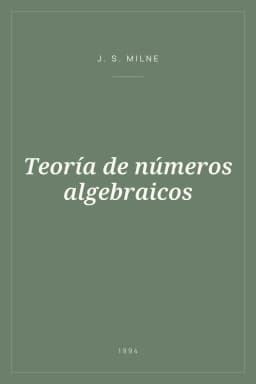 Portada de Teoría de números algebraicos