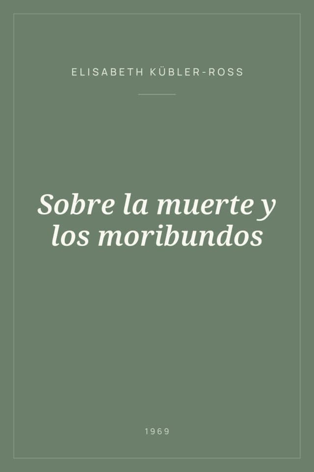 Portada de Sobre la muerte y los moribundos