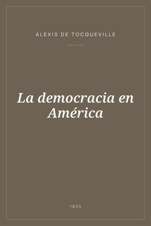 Portada de La democracia en América