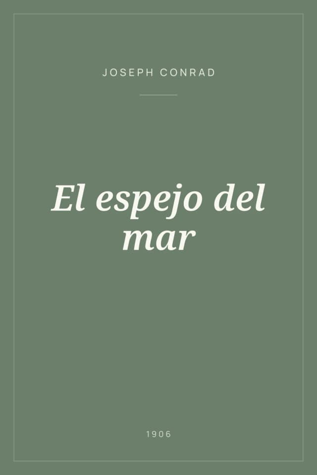 Portada de El espejo del mar