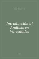 Portada de Introducción al Análisis en Variedades
