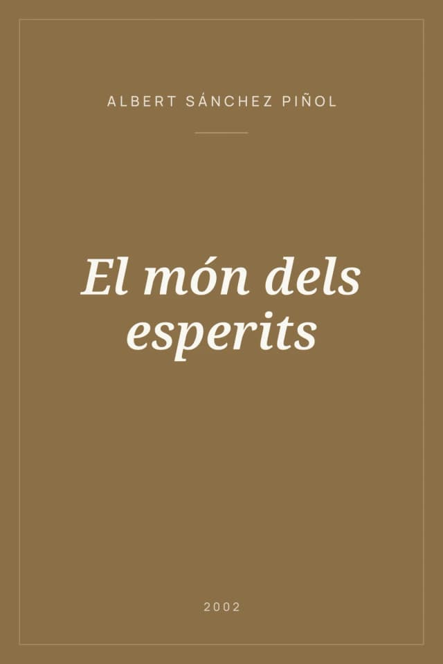 Portada de El món dels esperits
