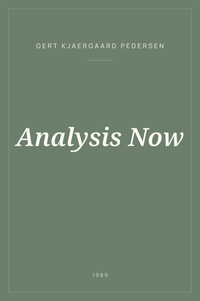Portada de Analysis Now