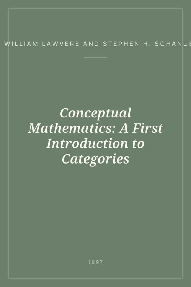 Portada de Conceptual Mathematics: A First Introduction to Categories