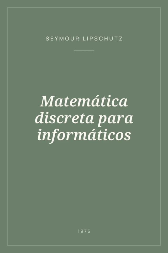 Portada de Matemática discreta para informáticos