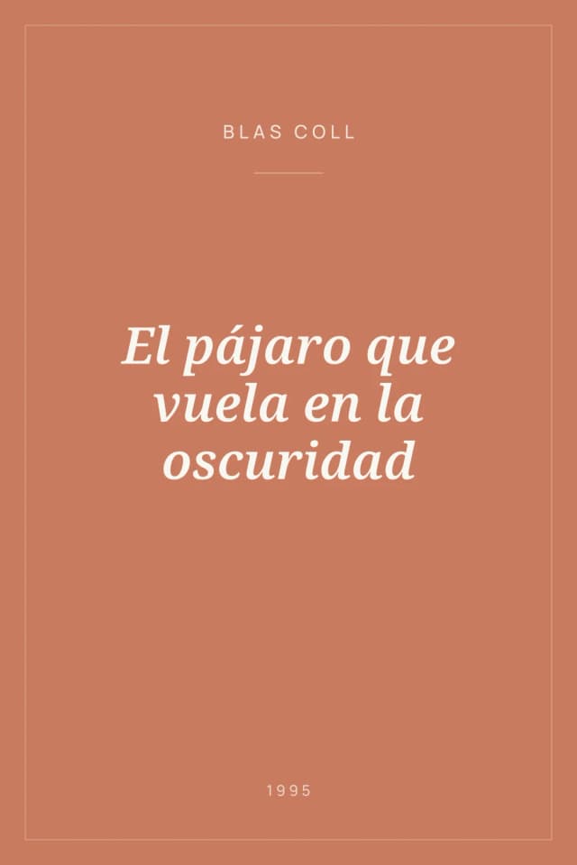 Portada de El pájaro que vuela en la oscuridad
