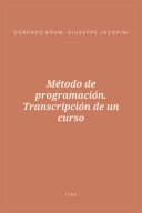 Portada de Método de programación. Transcripción de un curso