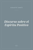 Portada de Discurso sobre el Espíritu Positivo